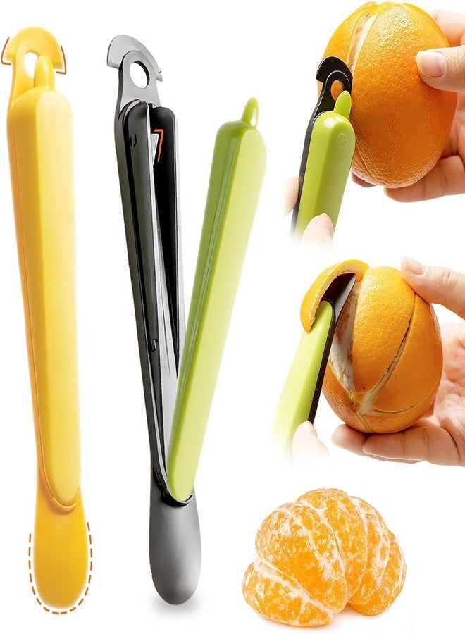 VATTU Orange Peeler | Easy to Peel Citrus Peeler Tool | Plastic Orange Slicer | Creative Kitchen Gadget Multicolour - Image 1